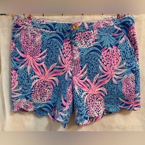 Lilly Pulitzer Vibrant Blue and Pink Shorts